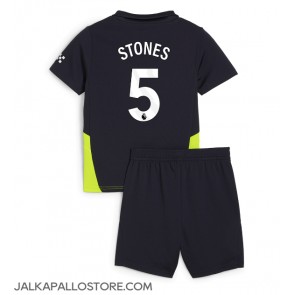 Manchester City John Stones #5 Vieraspaita Lapsille 2024-25 Lyhythihainen (+ shortsit)